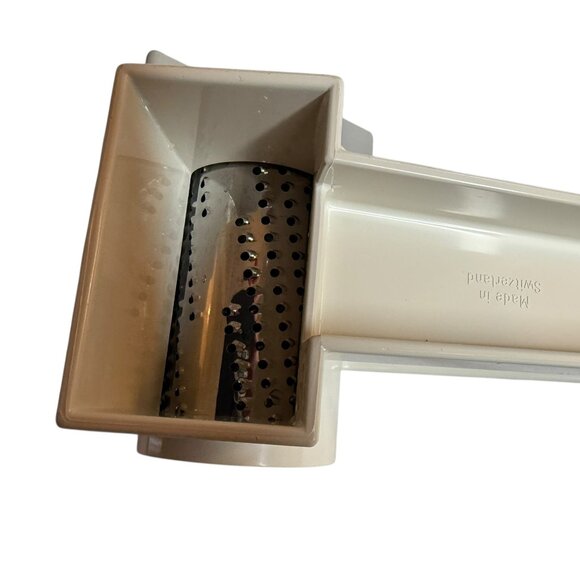 Zyliss Plastic Cheese Grater Rotary Restaurant Style, White Switzerland Made - Picture 8 of 13